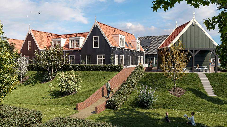 Wooncompagnie en HSB tekenen voor zestien sociale huurwoningen op voetbalveld SV Marken